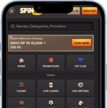 SpinBoss casino op smartphone