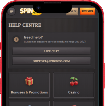 SpinBoss klantenservice chat